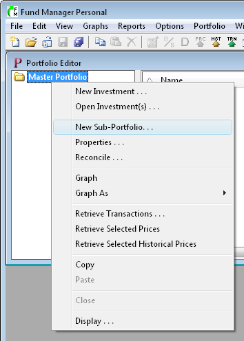 new sub-portfolio