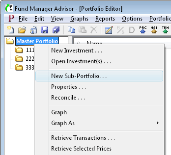 new sub-portfolio