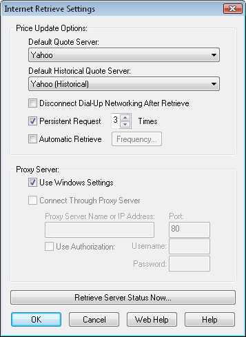 price retrieve options